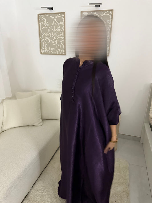 Abaya dubaï violet