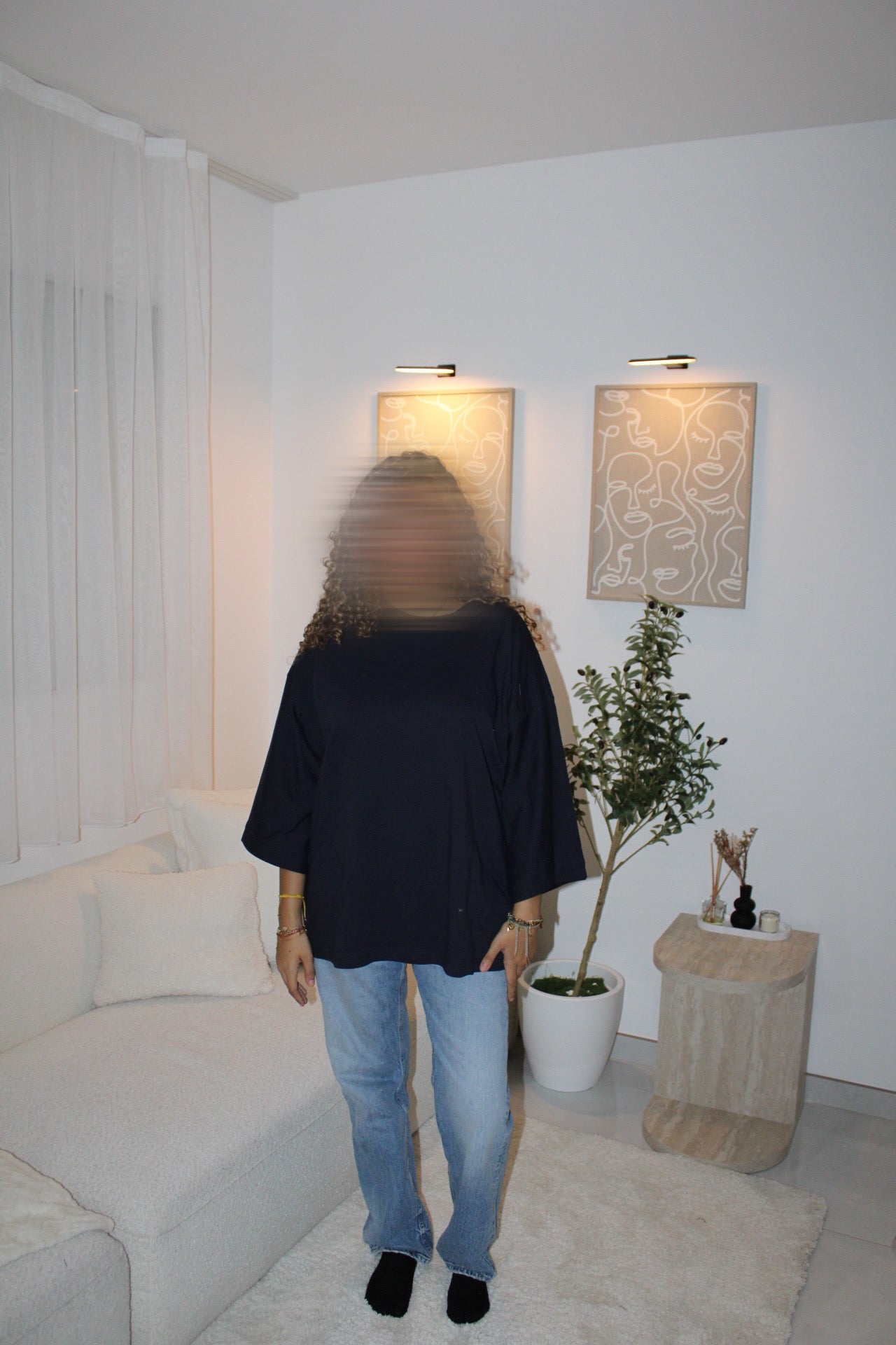 T-shirt bleu marine