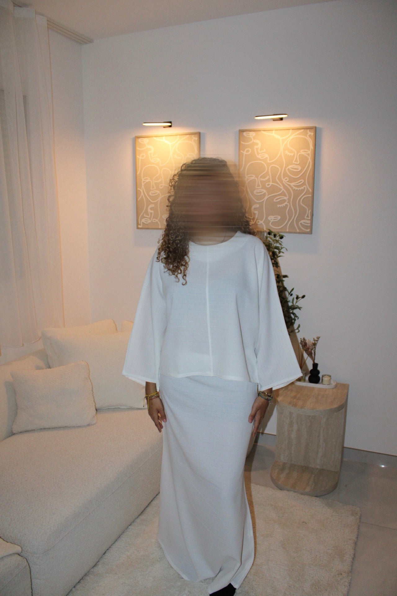 Ensemble jupe Blanc